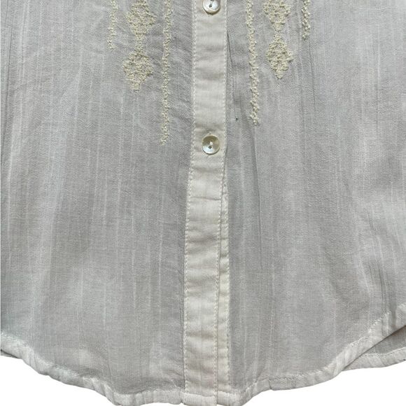 ROPER White Embroidered Women's Top Size XL - Picture 4 of 8